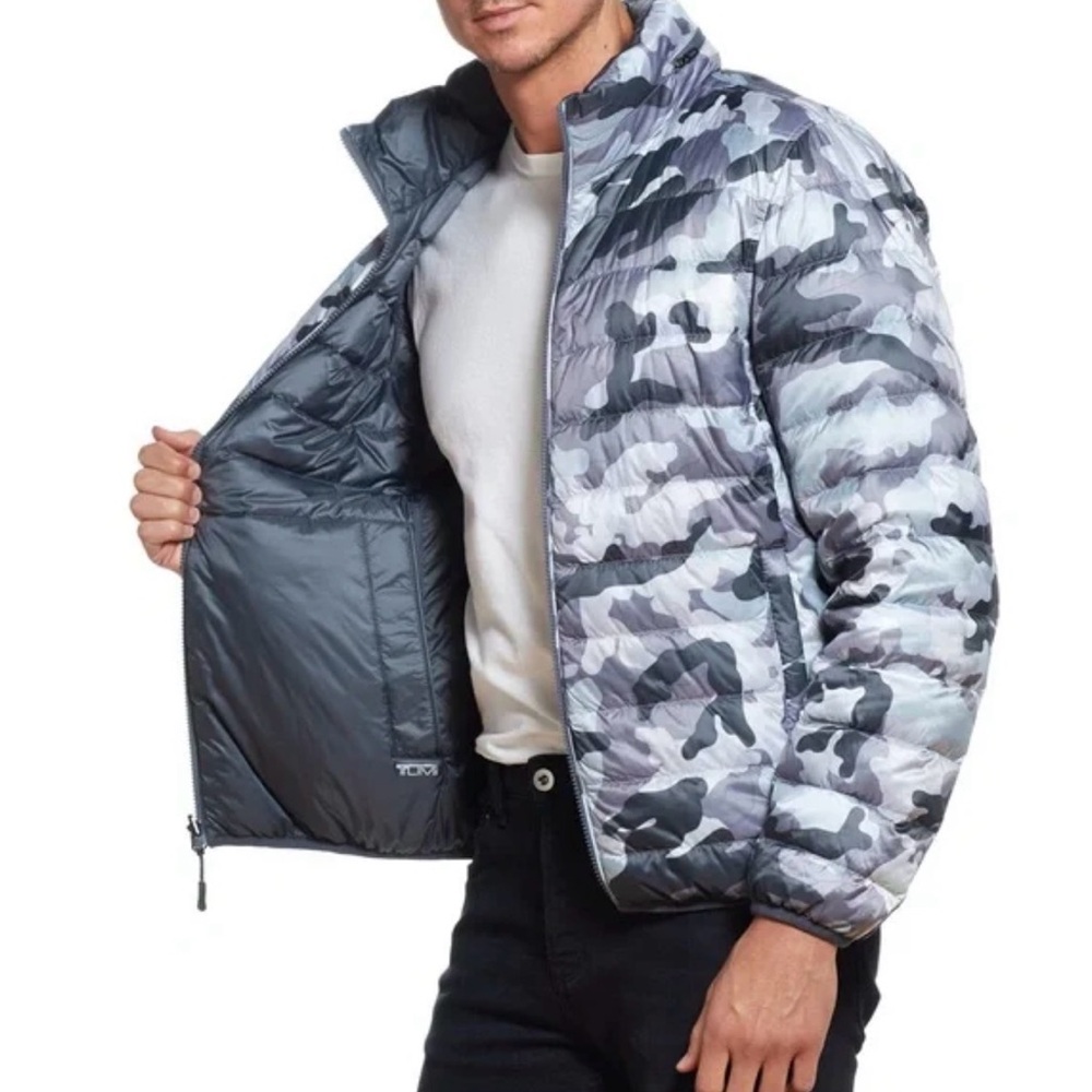 NWT TUMI PAX‎ Men's Preston Reversible Packable Camo puffer Jacket XL